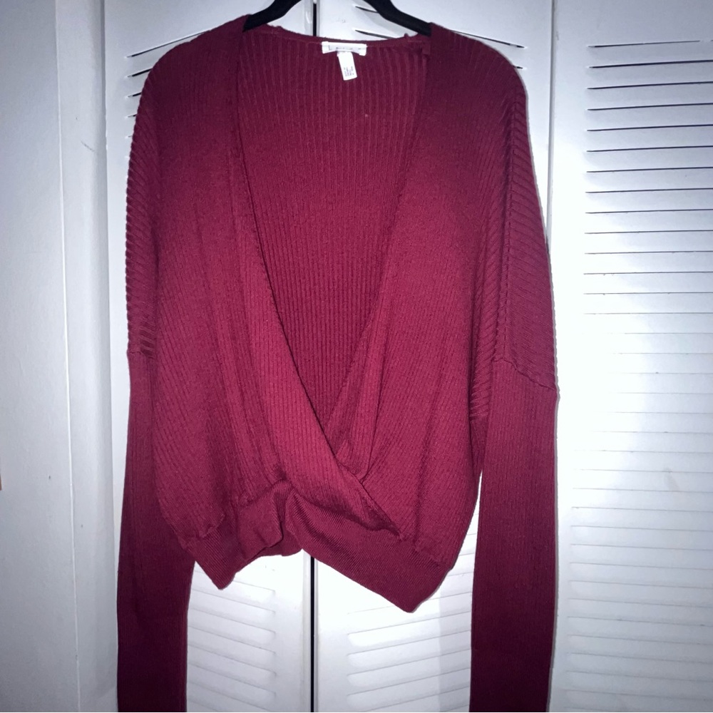 low v-neck sweater